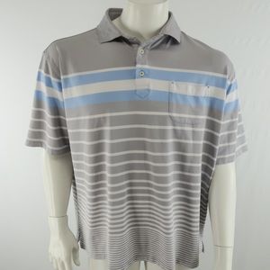 Stitch Golf Polo Shirt Mens XL‎ Gray Blue Performance